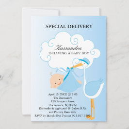 Convite para Chá de fraldas de Tempestade de Baby 