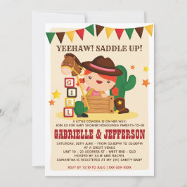 Convite para Chá de fraldas de vaquinha