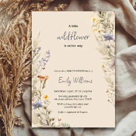 Convite para chá de fraldas de vassoura selvagem