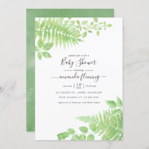 Convite para Chá de fraldas de Veneração em Água