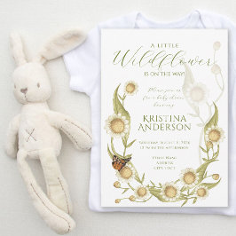 Convite para Chá de fraldas de Wildflower Boho Dai