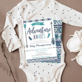 Convite para Chá de fraldas do Adventure Boy das S