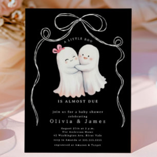 Convite para Chá de fraldas do Casal Fantasma