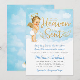 Convite para Chá de fraldas do Heaven Sent Angel B