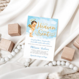 Convite para Chá de fraldas do Heaven Sent Angel B
