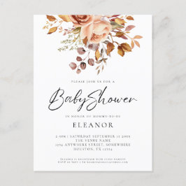 Convite para Chá de fraldas do Paper Terracotta Fl