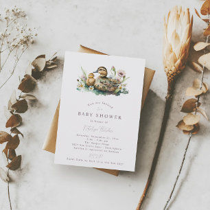 Convite para Chá de fraldas Duck