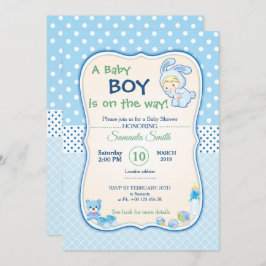 convite para chá de fraldas, é um menino