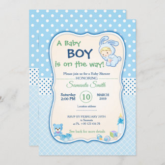 convite para chá de fraldas, é um menino