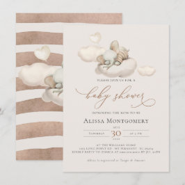 Convite para Chá de fraldas Elefante