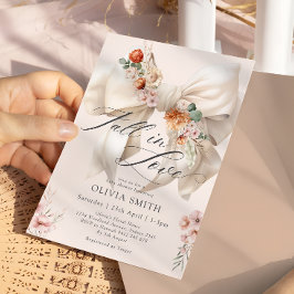 Convite para Chá de fraldas Floral de Arco de Amor