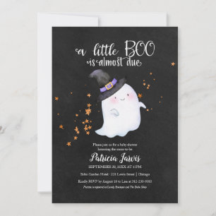 Convite para Chá de fraldas Ghost Halloween