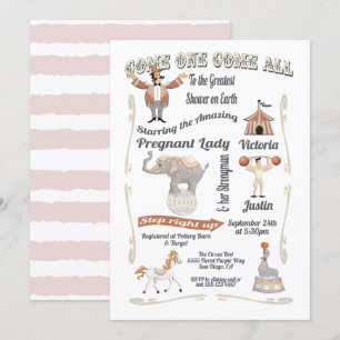 Convite para Chá de fraldas Grande Circo