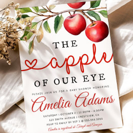 Convite Para Chá de fraldas, Maçã De Nosso Olho