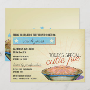 Convite para chá de fraldas neutro de gênero do 