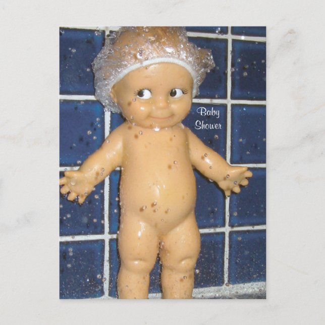 Convite para Chá de fraldas Personalizado para Men (Frente)