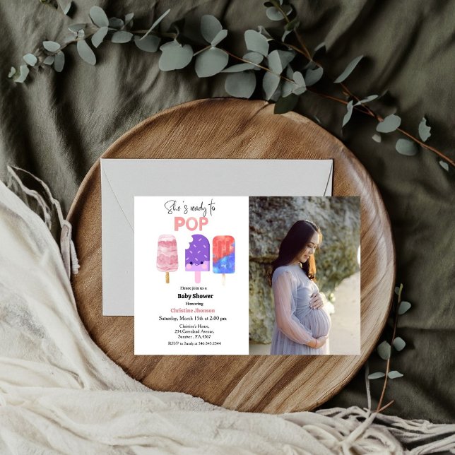 Convite para chá de fraldas Pronta (Criador carregado)