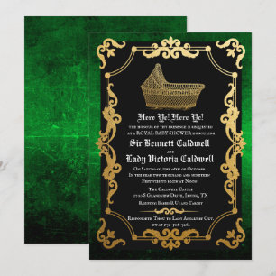 Convite para Chá de fraldas Renascentista Medieva