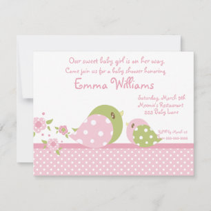 Convite para Chá de fraldas Safari Babiez Birdie