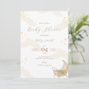 Convite para Chá de fraldas Starry Night