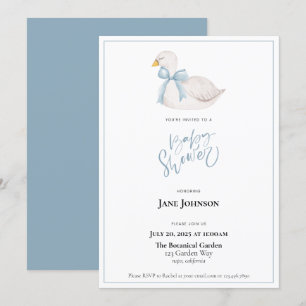 Convite para Chá de fraldas Swan