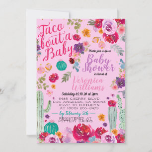 Convite para Chá de fraldas Taco Bout Love