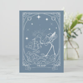 Convite para Chá de fraldas Tarot, Celestial e Mís
