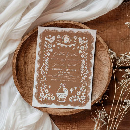 Convite para Chá de fraldas Terracotta Cielito Lin