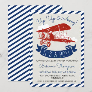 Convite para Chá de fraldas Vintage