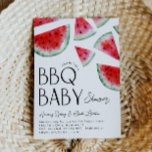 Convite para Chá de fraldas Watermelon Baby Q<br><div class="desc">Convite para Chá de fraldas de CHURRASCO de melancia. Pronto para ser personalizado por você!</div>
