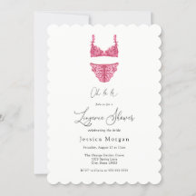 Convite para Chá de lingerie