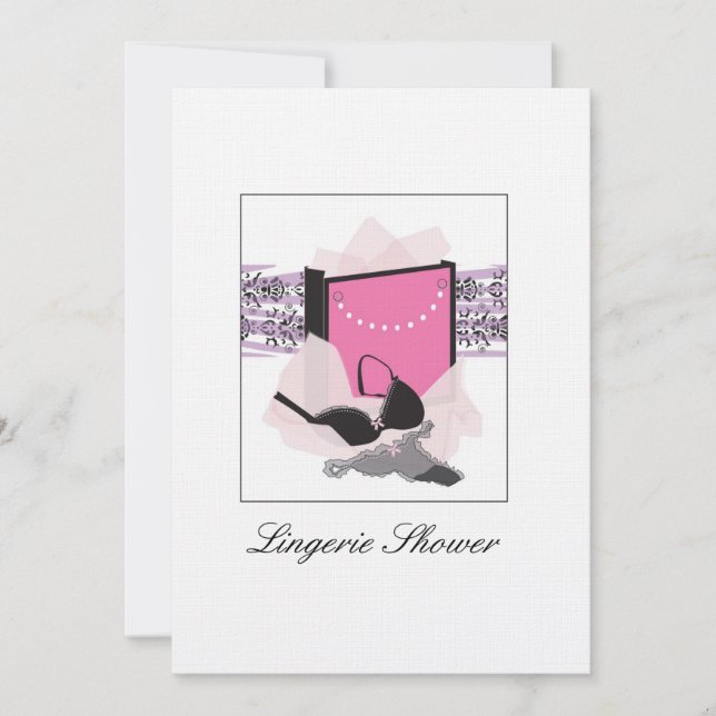 Convite para Chá de Lingerie (Frente)