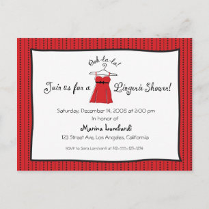 Convite para Chá de Lingerie