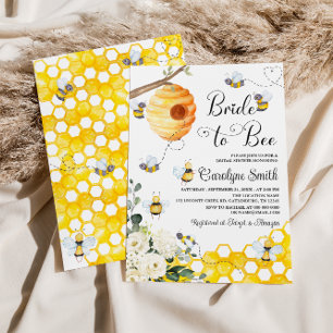 Convite para Chá de Noiva Bride to Bee