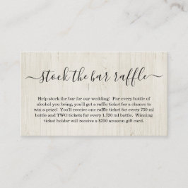 Convite para Chá de Noiva com Cartão de Rifa de Ba