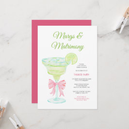 Convite para chá de noiva Margs & Matrimony