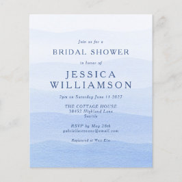 Convite para Chá de panela Azul Corante Dip do Orç