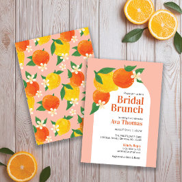 Convite para Chá de panela Citrus Sweet Brunch
