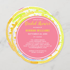 Convite para Chá de panela Cor de Água de Citros d