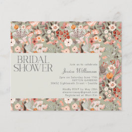 Convite para Chá de panela de Boho Botânico do Sag