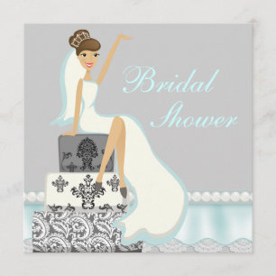 Convite para Chá de panela de bolso Blushing Brune