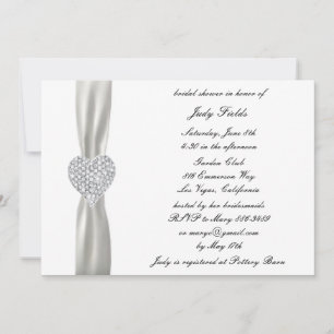 Convite para Chá de panela de Casamento Branco do