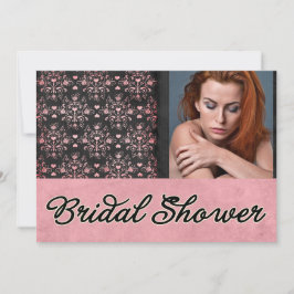 Convite para Chá de panela de Damask Personalizado