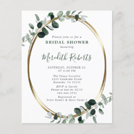 Convite para Chá de panela de Folha de Ouro Eucaly