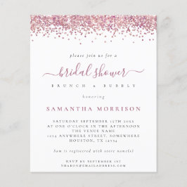 Convite para Chá de panela de Largura Rosa de Orça