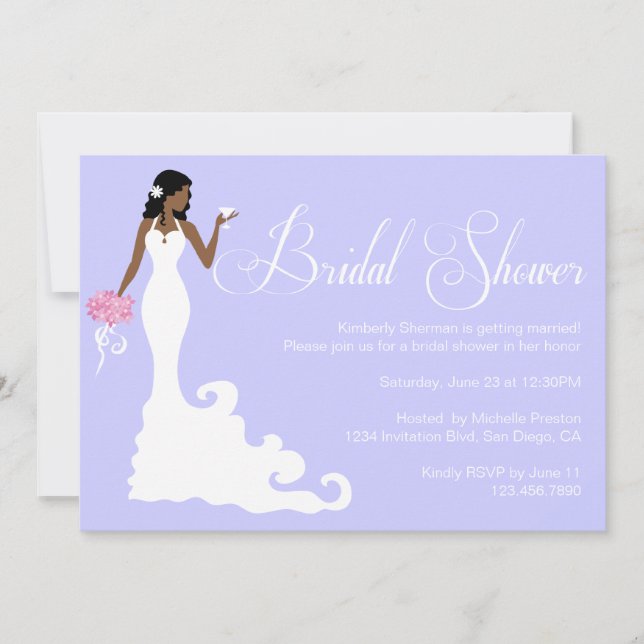 Convite Para Chá de panela De Noiva Moderna De Rox (Frente)