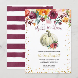 Convite para Chá de panela de Pumpkin Branco Apai