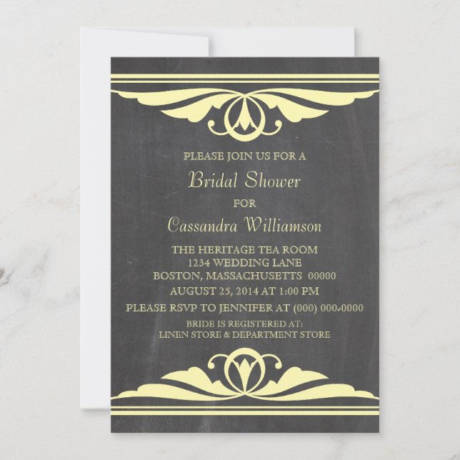 Convite para Chá de panela de quadro de deco amare (Frente)
