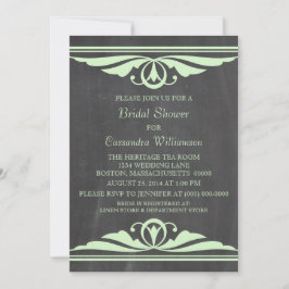 Convite para Chá de panela de quadro verde deco