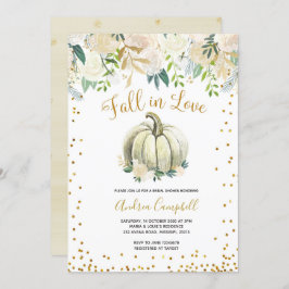 Convite para Chá de panela de queda branca e Doura